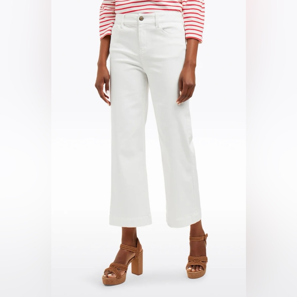 Draper James wide leg White jeans (SKU463)